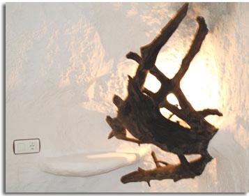 tronco o rama, convertido en aplique