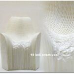 Ecodiseño japonés, sillón realizado con papel prensado.