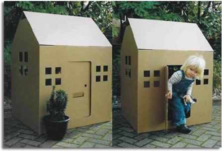 CASAS DE CARTÓN. JUGUETES ECOLÓGICOS Y SOSTENIBLES