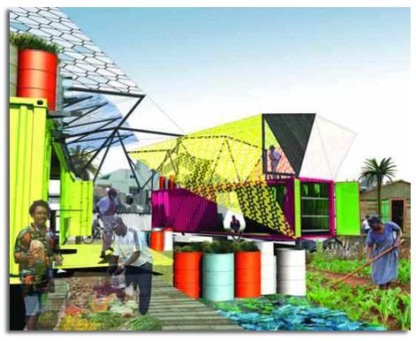 LOS CONTENEDORES DE TRANSPORTE PODRÍAN PROPORCIONAR AYUDA COMO VIVIENDAS EN EL DESASTRES DE HAITÍ