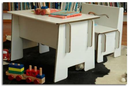 MUEBLES DE CARTÓN. DECORACIÓN INFANTIL ECOLÓGICA