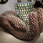 DUTCH DESING WEEK OCTUBRE 2010. CANSTRUCTION. ARTE SOLIDARIO. ESCULTURAS HECHAS CON LATAS DE COMIDA