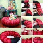 Reutiliza una vieja rueda para hacer un puff